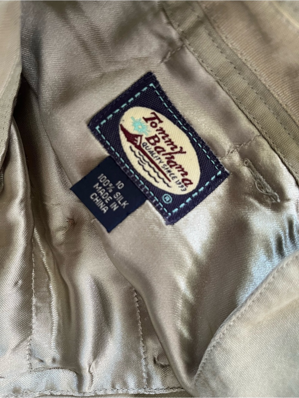 Tommy Bahama 100% Silk Cargo‎ Pants Size 10 - Picture 7 of 9